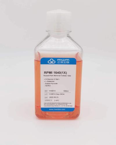RPMI1640溶液含L-谷氨酰胺;不含丙酮酸钠，HEPES,双抗